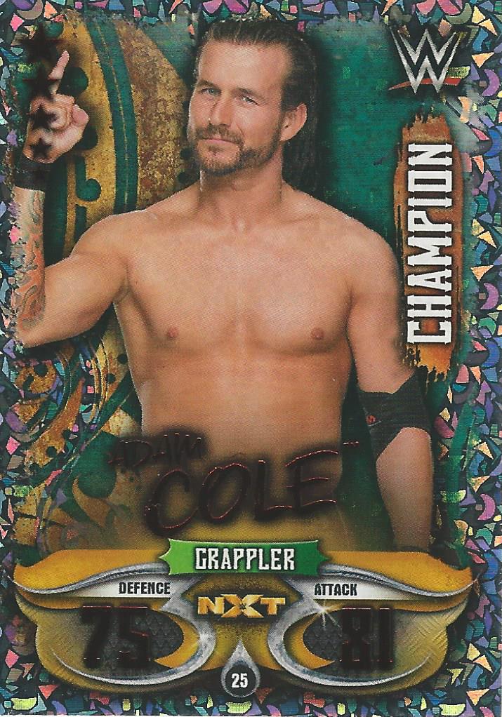 WWE Topps Slam Attax Live 2018 Adam Cole Champion NXT #25