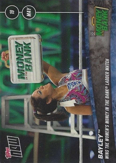 Bayley Wins the Women’s Money in the Bank Ladder Match trading card PW Catalog