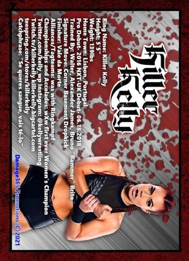 Killer Kelly trading card PW Catalog