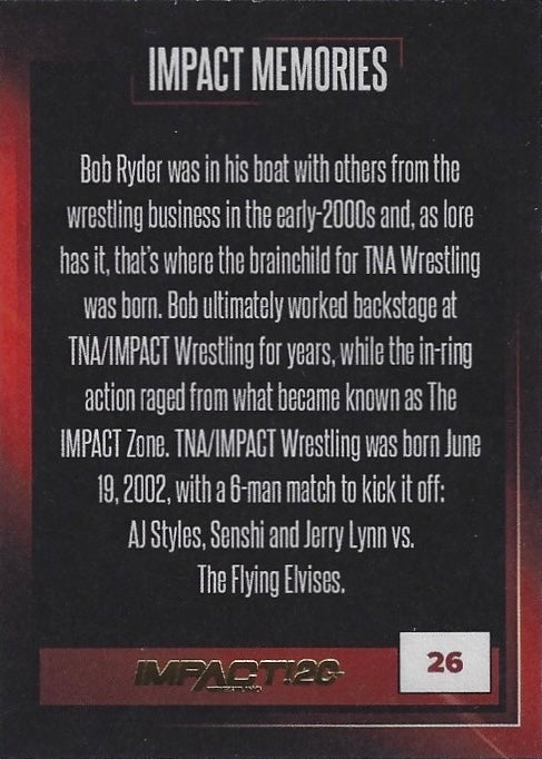 Impact Memories trading card PW Catalog