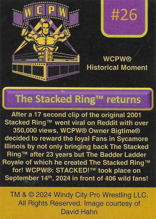 The Stacked Ring Returns trading card PW Catalog