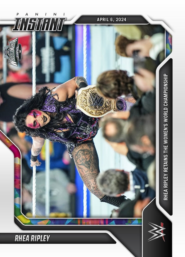 Rhea Ripley – Rhea Ripley Retains the Women’s World Championship trading card PW Catalog