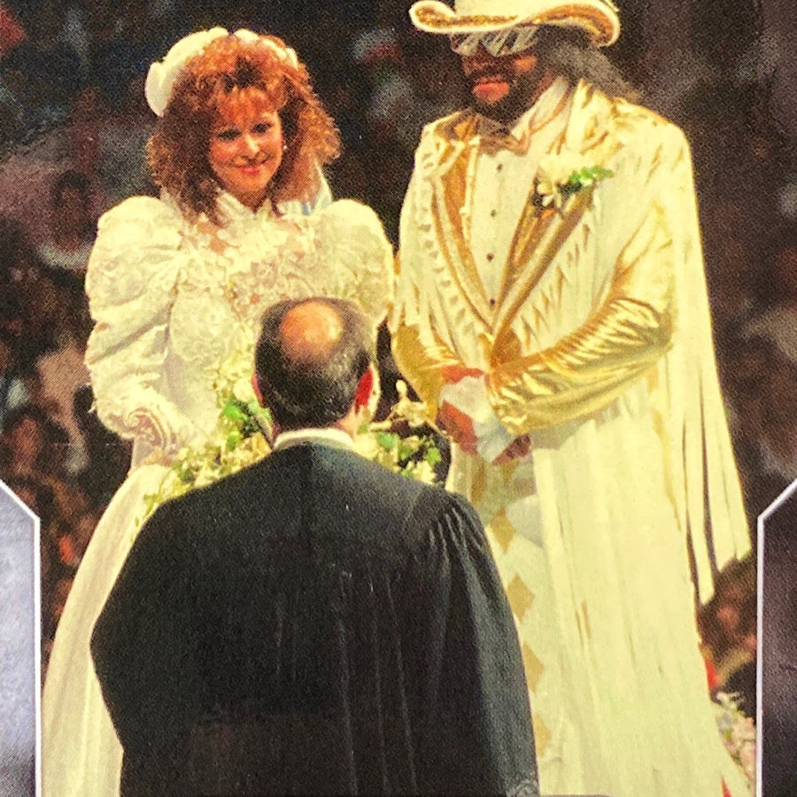 Summerslam 91 – August 26, 1991 “Macho Man” Randy Savage and Miss Elizabeth Get Married trading card PW Catalog