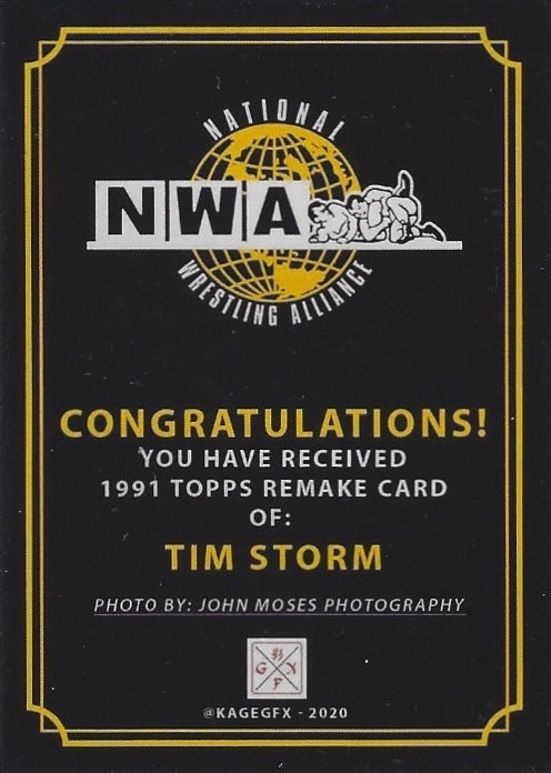 TIM Storm trading card PW Catalog