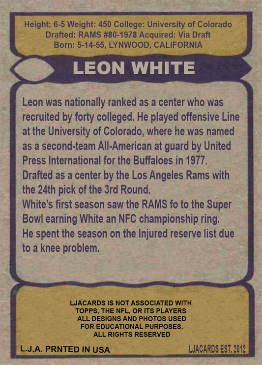Leon White – Rams - image 2