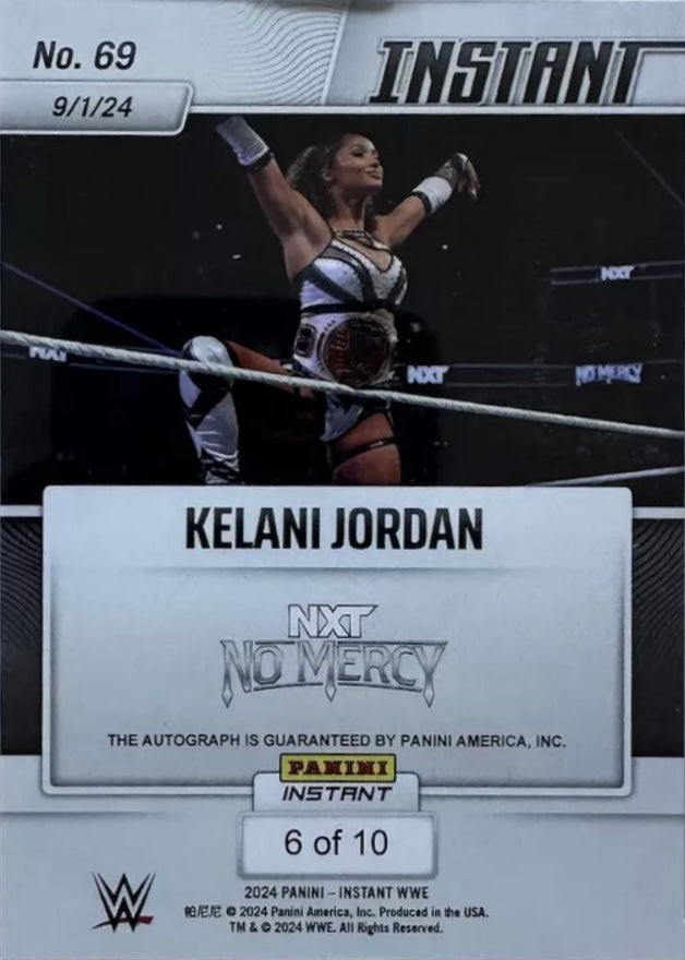 Kelani Jordan – Kelani Jordan Retains the NXT Women’s North American Championship trading card PW Catalog