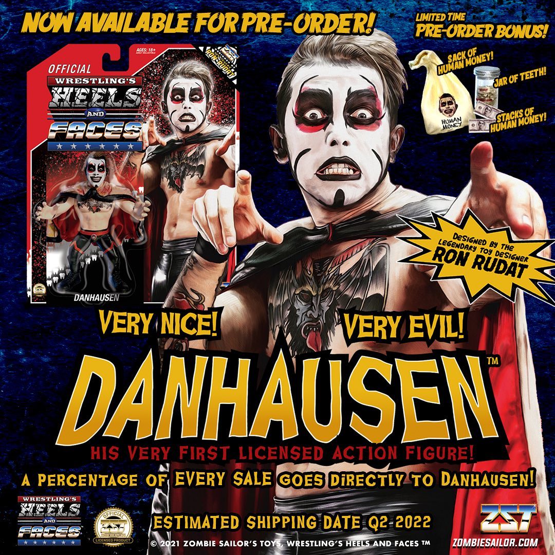 Zombie Sailor's Toys Wrestling's Heels & Faces Danhausen Action & Toy Figures PWcatalog