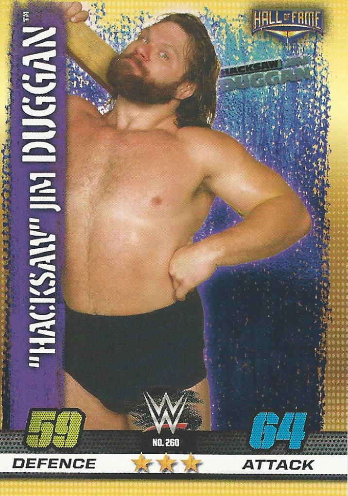WWE Topps Slam Attax 10th Edition 2017 Hacksaw Jim Duggan #260