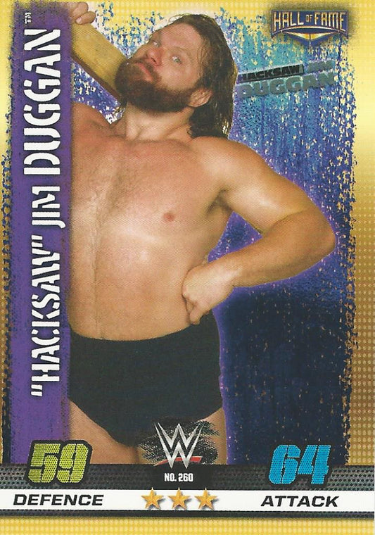 WWE Topps Slam Attax 10th Edition 2017 Hacksaw Jim Duggan #260