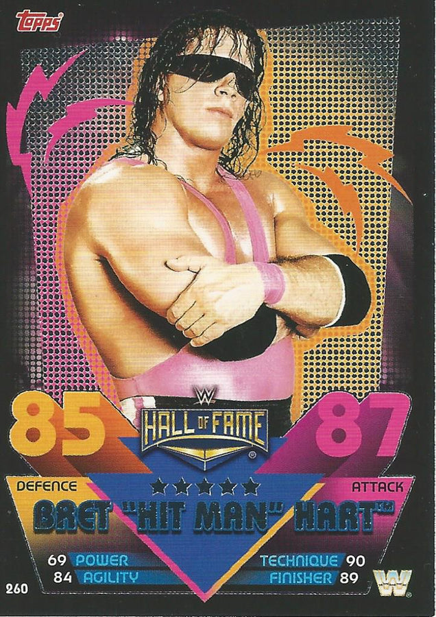 WWE Topps Slam Attax Reloaded 2020 Bret Hitman Hart #260