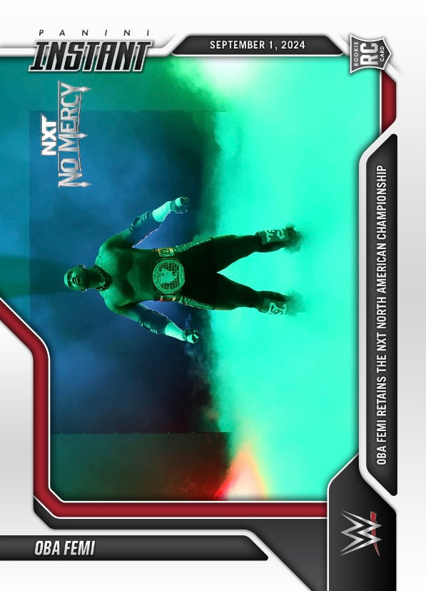 OBA Femi – OBA Femi Retains the NXT North American Championship trading card PW Catalog