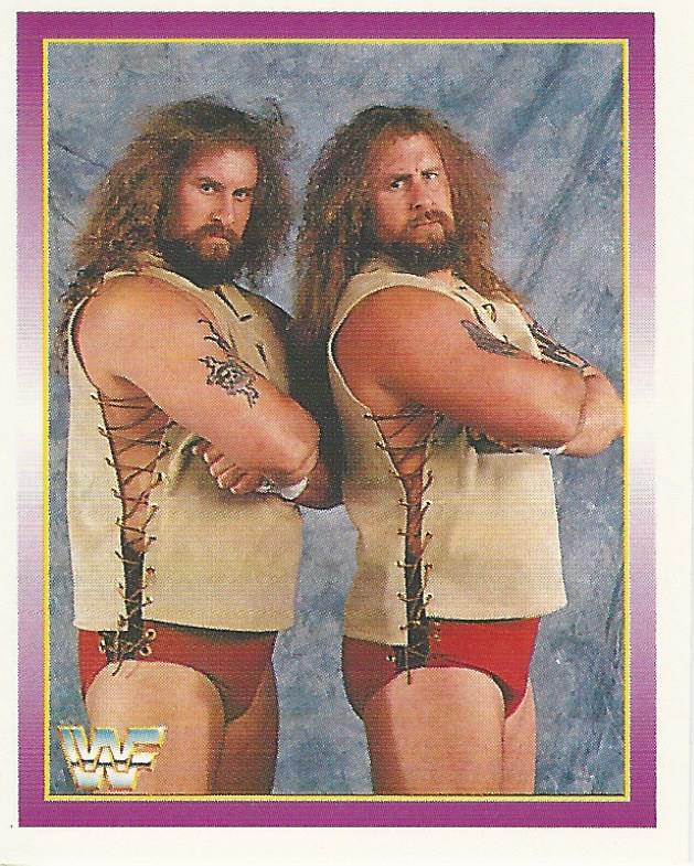 WWF Merlin Stickers 1995 Jacob and Eli Blu #262
