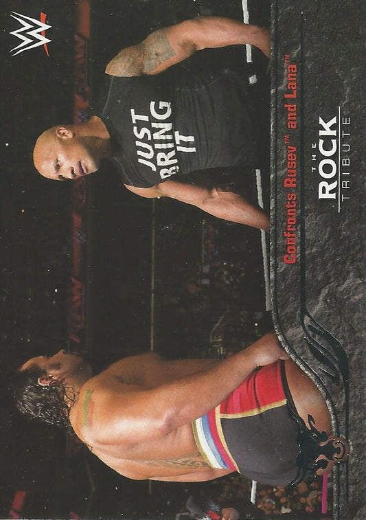 WWE Topps Then Now Forever 2016 The Rock 37 of 40