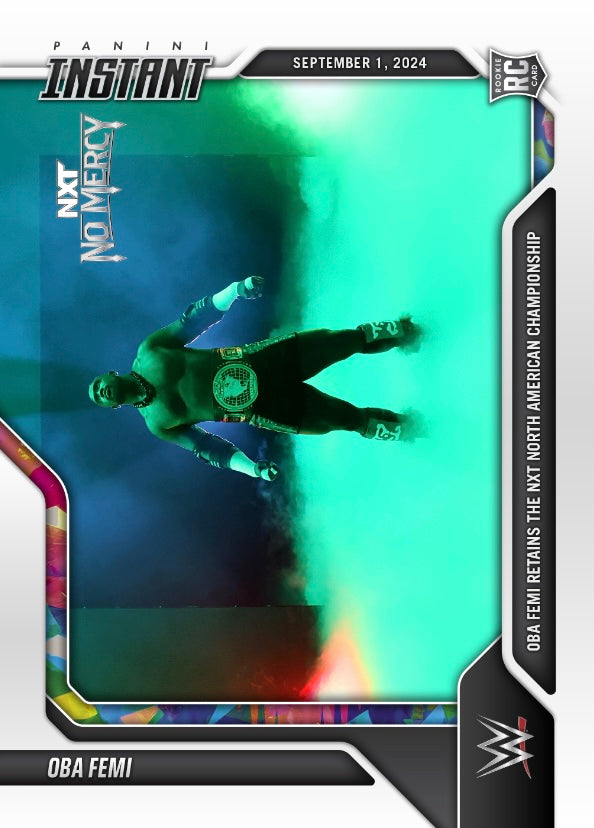 OBA Femi – OBA Femi Retains the NXT North American Championship trading card PW Catalog