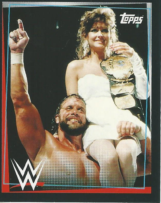 WWE Topps Road to Wrestlemania Stickers 2021 Macho Man Randy Savage #263
