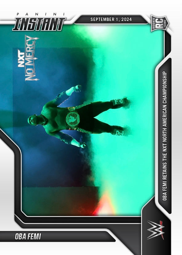 OBA Femi – OBA Femi Retains the NXT North American Championship trading card PW Catalog