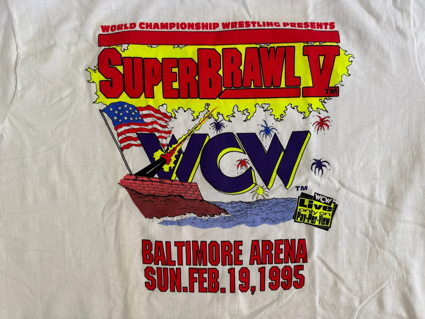 1995 WCW Superbrawl V T-Shirt Pwcatalog