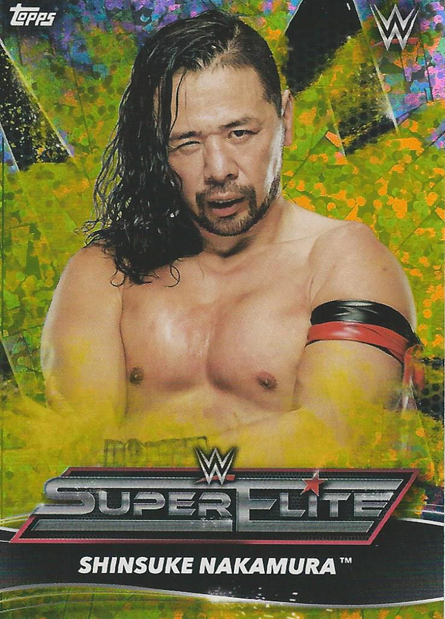 Topps WWE Superstars 2021 Shinsuke Nakamura SE15 Yellow trading card PW Catalog