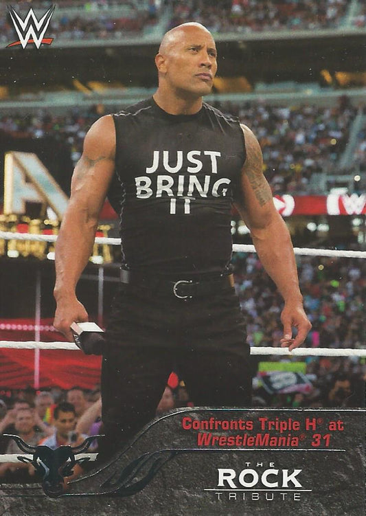 WWE Topps Then Now Forever 2016 The Rock 39 of 40
