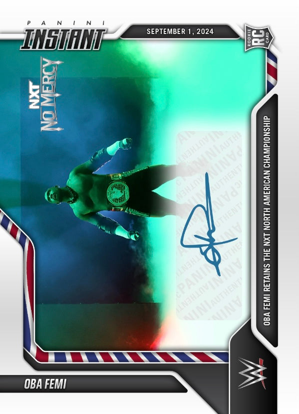 OBA Femi – OBA Femi Retains the NXT North American Championship trading card PW Catalog