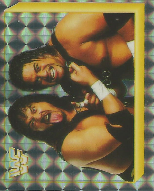 WWF Merlin Sticker 1994 Headshrinkers #265 Version 2