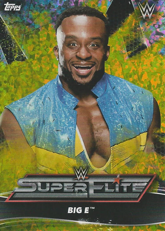 Topps WWE Superstars 2021 Big E SE16 Yellow trading card PW Catalog