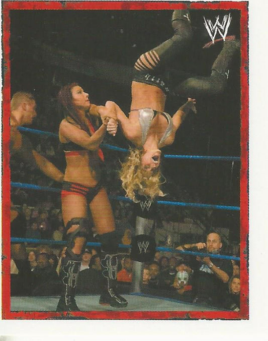 WWE Merlin Heros 2008 Stickers Michelle McCool vs Victoria #46
