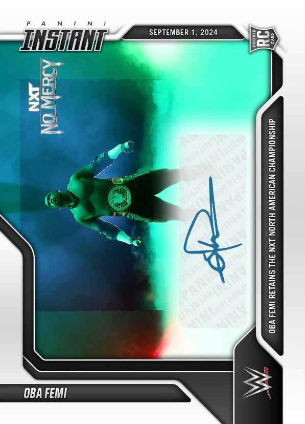 OBA Femi – OBA Femi Retains the NXT North American Championship trading card PW Catalog