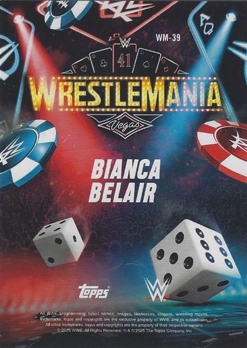 Bianca Belair trading card PW Catalog