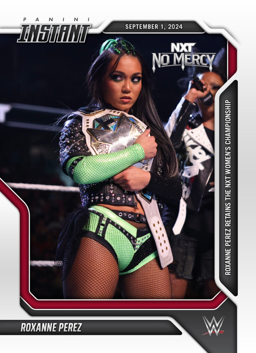 Roxanne Perez – Roxanne Perez Retains the NXT Women’s Championship trading card PW Catalog
