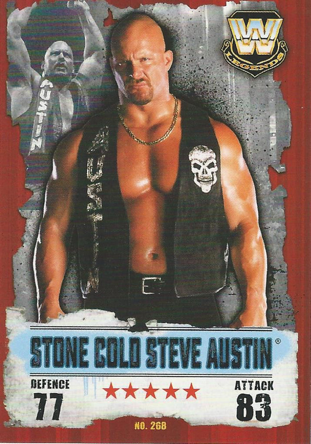 WWE Topps Slam Attax Takeover 2016 Stone Cold Steve Austin #268