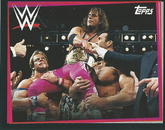 WWE Topps Road to WrestleMania Stickers 2021 Bret Hitman Hart #268
