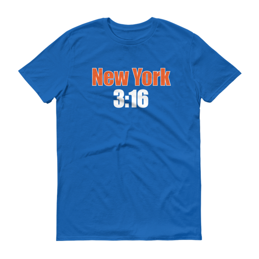 Stone Cold Steve Austin "New York 3:16 (Blue)" T-Shirt T-Shirt PW Catalog