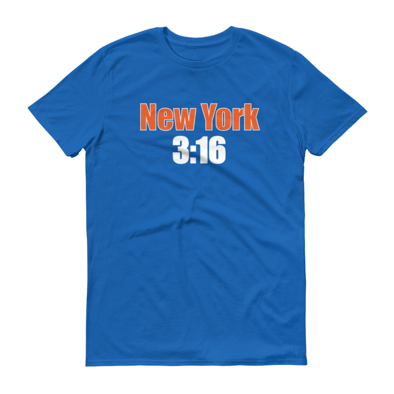 Stone Cold Steve Austin "New York 3:16 (Blue)" T-Shirt