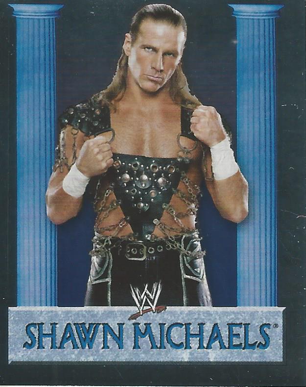 WWE Merlin Heros 2008 Stickers Shawn Michaels Foil #26