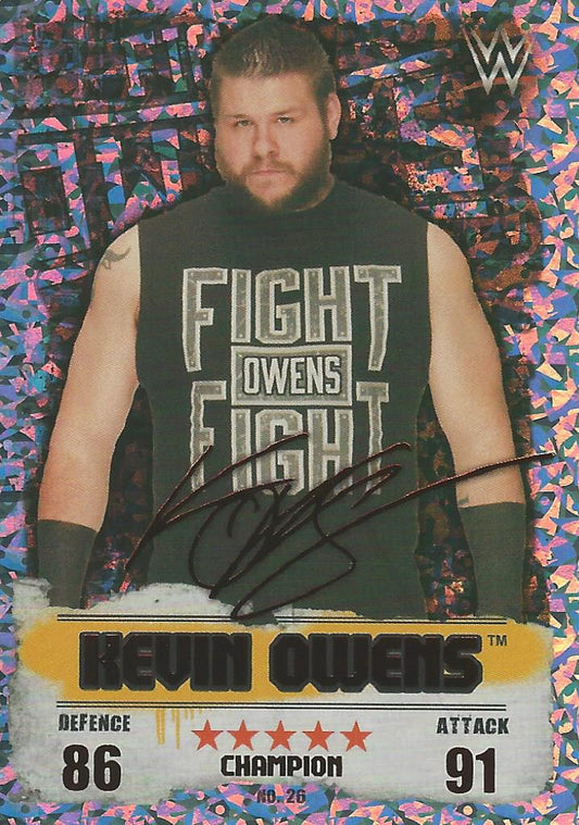 WWE Topps Slam Attax Takeover 2016 Kevin Owens Red Champion #26