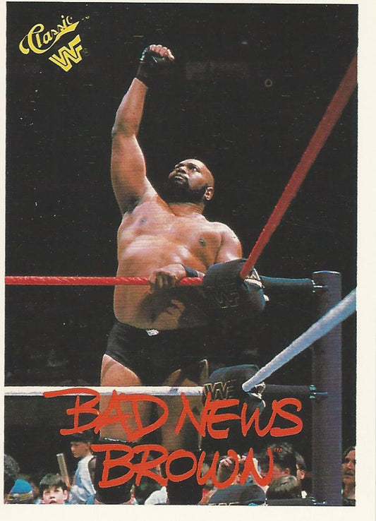 WWF Classic Trading Cards 1990 Bad News Brown No.26 trading card PW Catalog