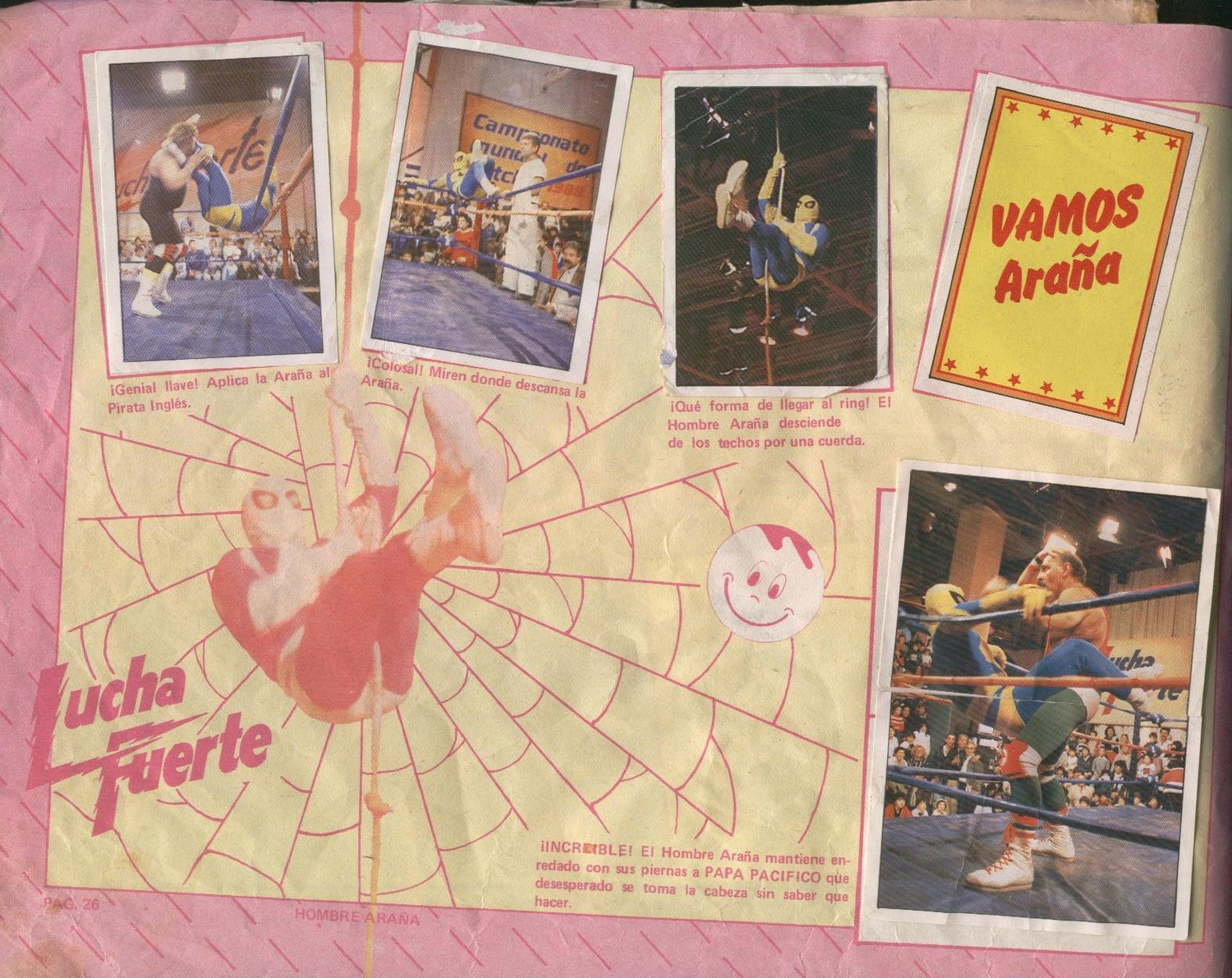 Lucha Fuerte Stickers Album From Argentina 1988 Stickers Album PW Catalog