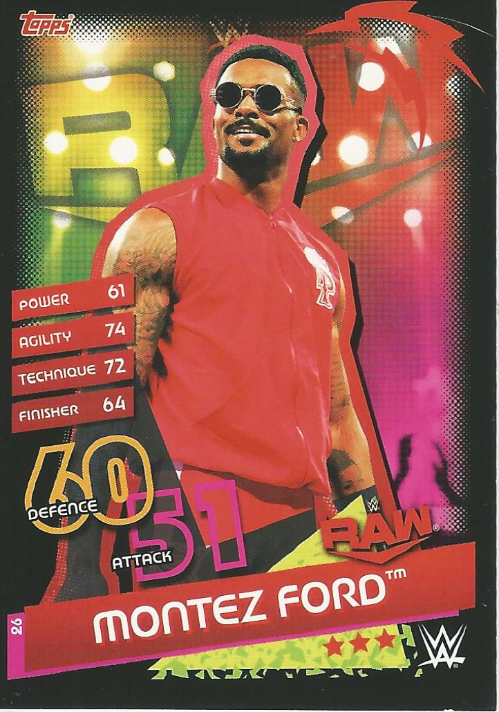 WWE Topps Slam Attax Reloaded 2020 Montez Ford #26