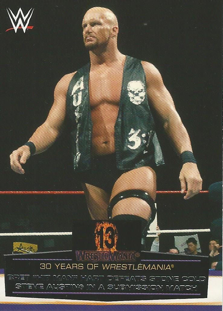 WWE Topps Road to Wrestlemania 2014 Stone Cold Steve Austin 26 of 60 trading card PW Catalog