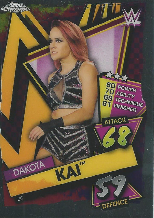 WWE Topps Slam Attax Chrome 2021 Dakota Kai #26