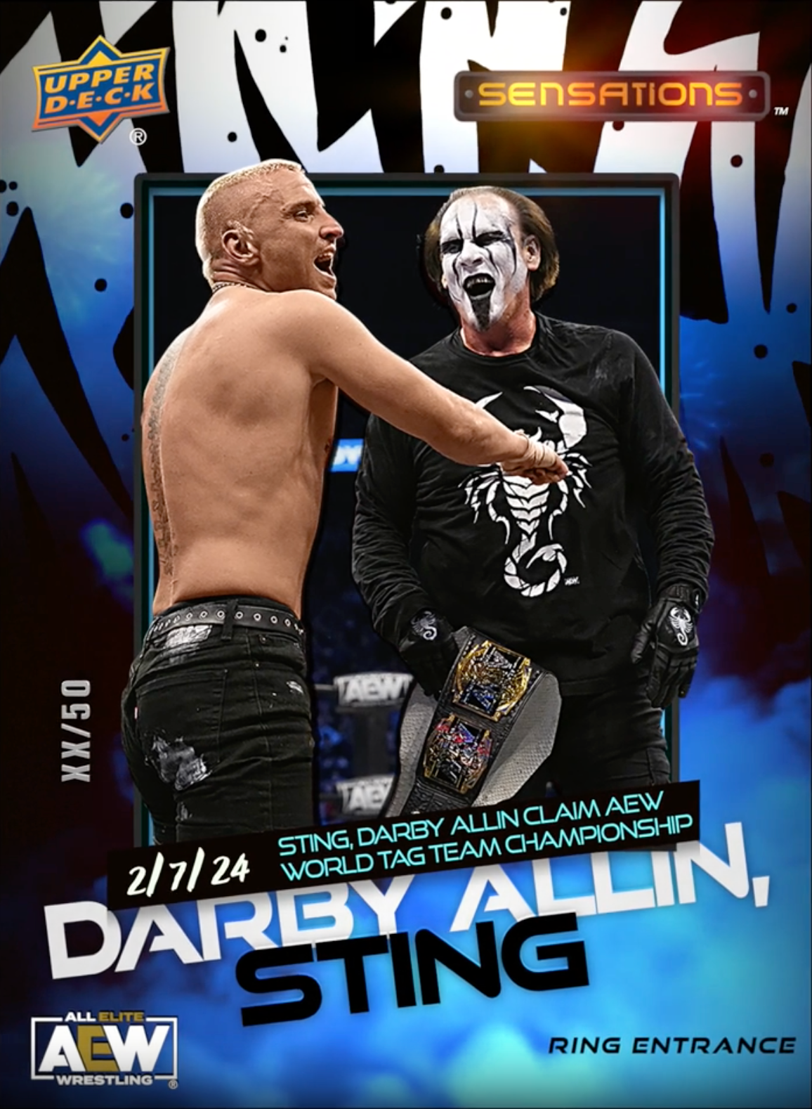 2/7/24 – Darby Allin, Sting – Sting, Darby Allin Claim AEW World TAG Team Championship
