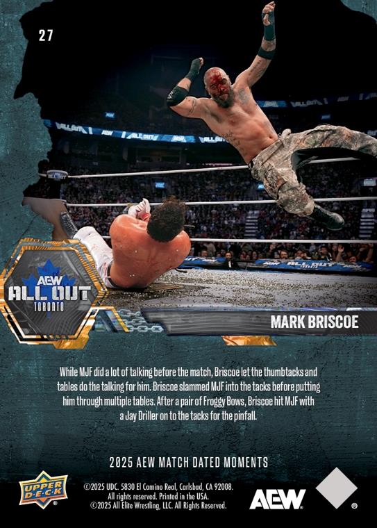 Mark Briscoe – Mark Briscoe Gets the Last Word and Claims a Bloody Victory in a Tables and Tacks Match Over Rival MJF