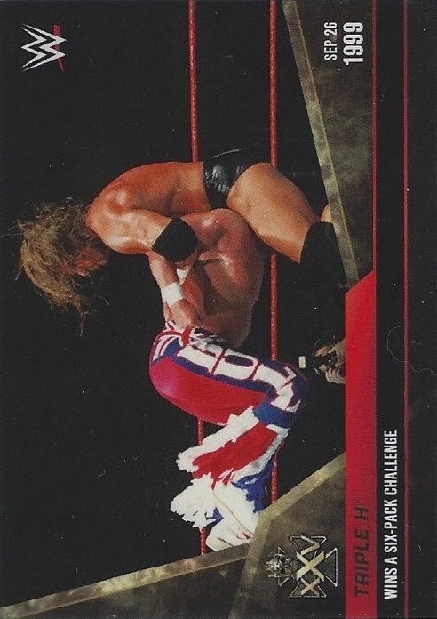 SEP 26 1999 – Triple H Wins a Six-Pack Challenge trading card PW Catalog