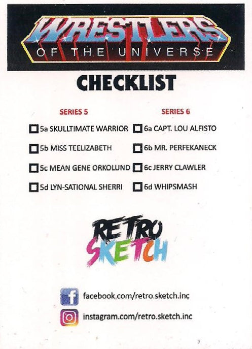 Series 5 / Series 6 Checklist trading card PW Catalog