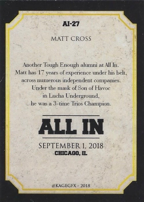 Matt Cross “M-Dogg”