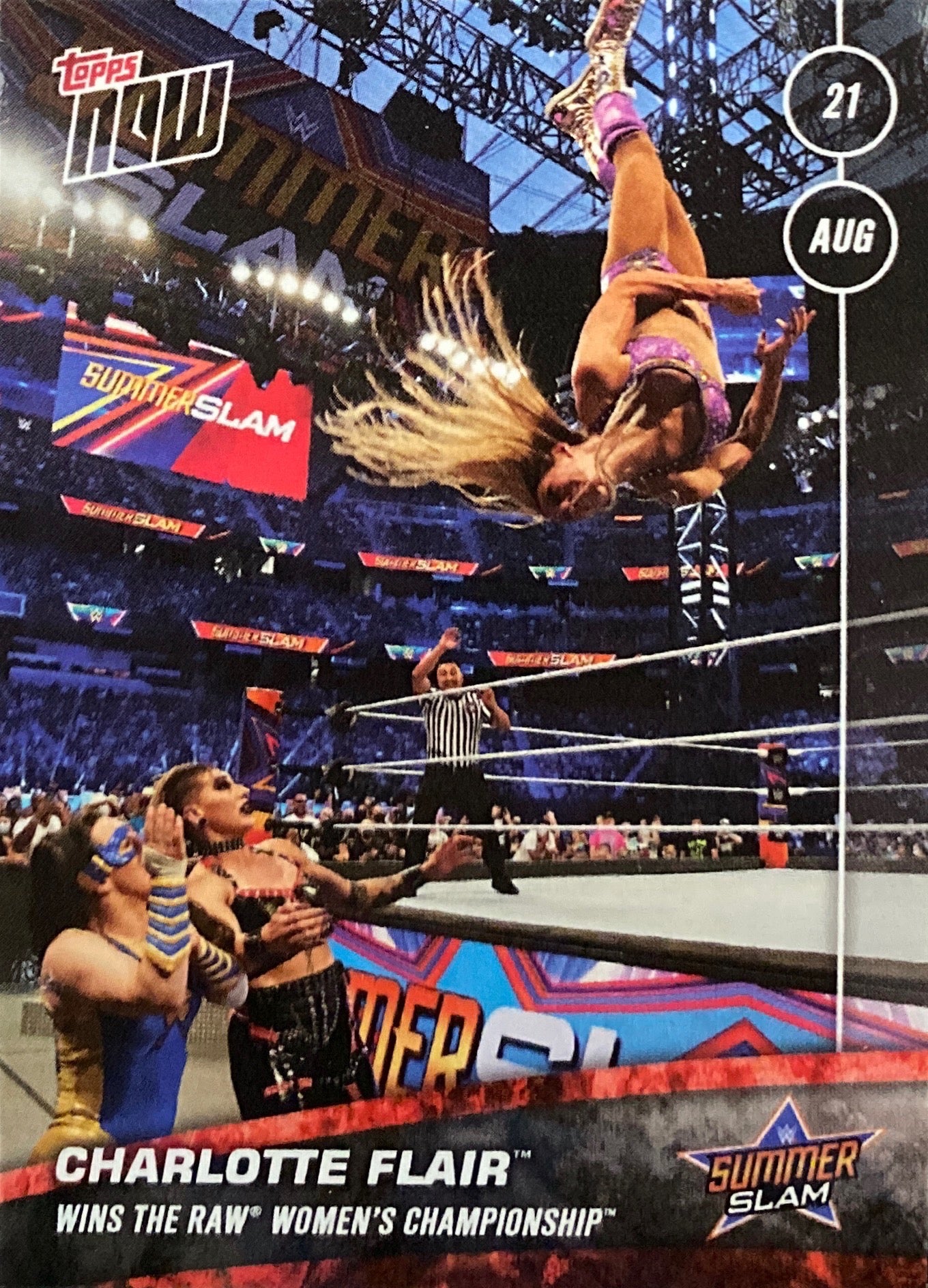 Charlotte Flair Wins the RAW Women’s Championship trading card PW Catalog