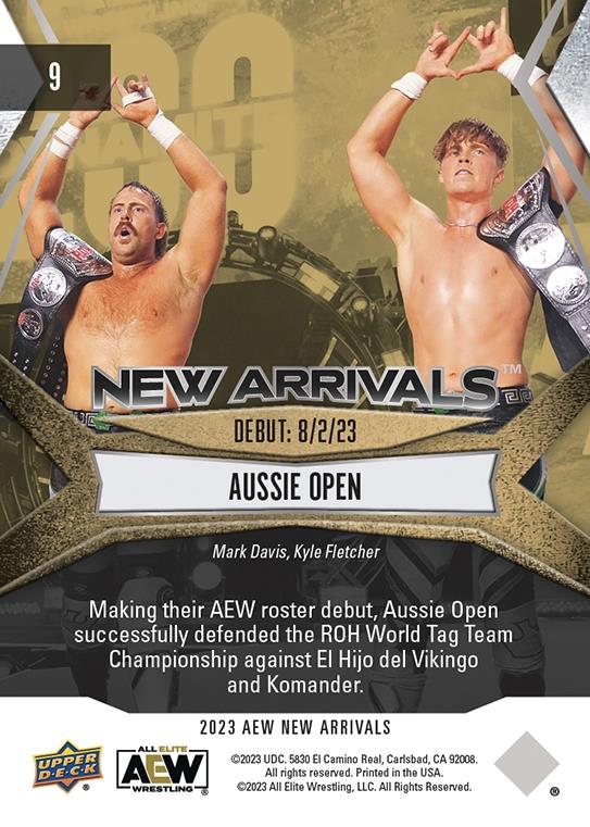 Aussie Open trading card PW Catalog