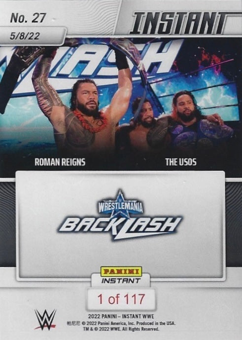 Roman Reigns / the Usos – the Bloodline Stands Victorious trading card PW Catalog