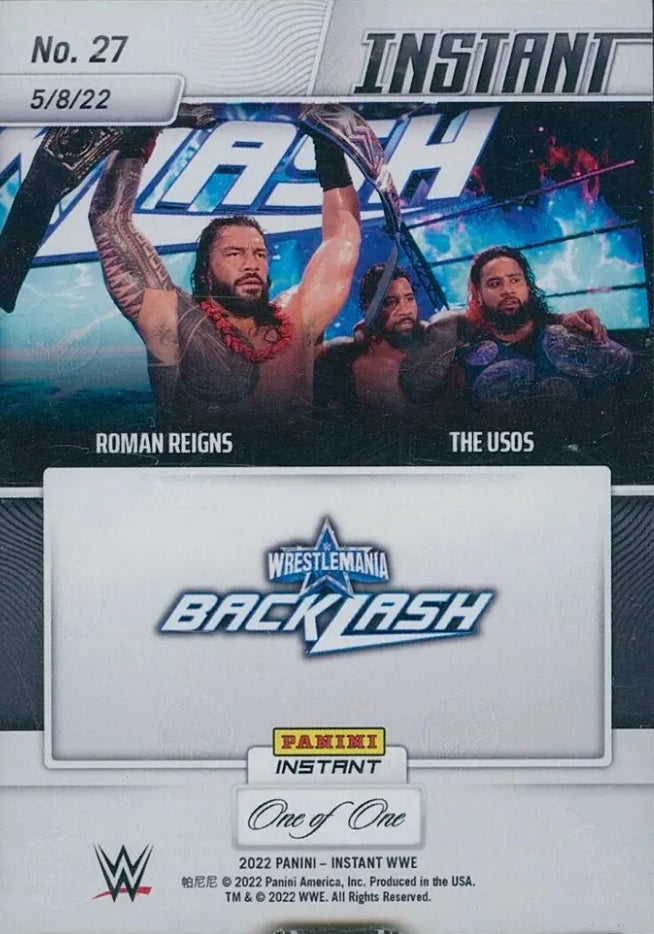 Roman Reigns / the Usos – the Bloodline Stands Victorious trading card PW Catalog